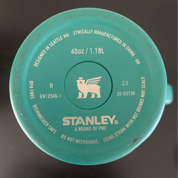 Stanley The Quencher 40 oz H2.0 FlowState Tumbler Alpine Green Hot/Cold w/ Straw - Picture 13 of 13